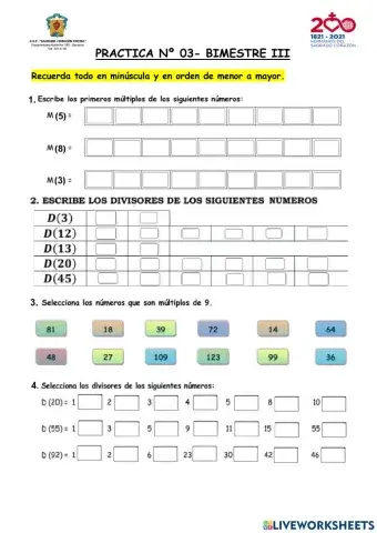 Practica Nº 03 - III Bimestre