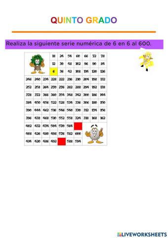 Tablas de multiplicar