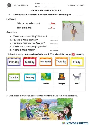 As2 - weekend worksheet 2