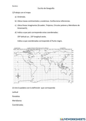 Escrito de Geografía