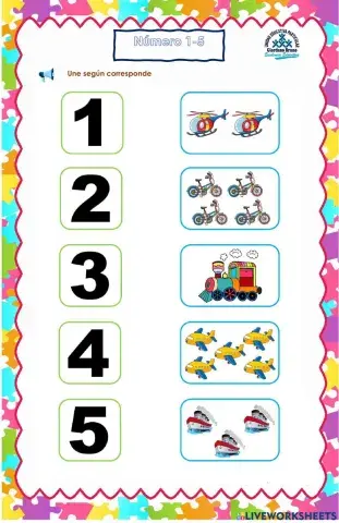 Refuerzo de números 1-5