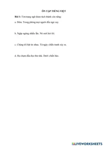 Ôn tập Tiếng Việt 7