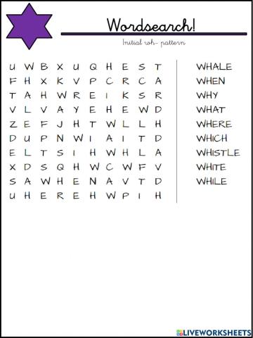 Initial wh- pattern
