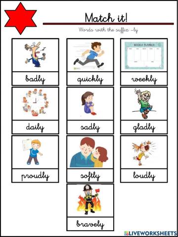 Words with the suffix -ly