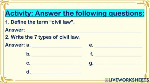 Civil Law