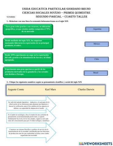 América  latina en siglo XIX