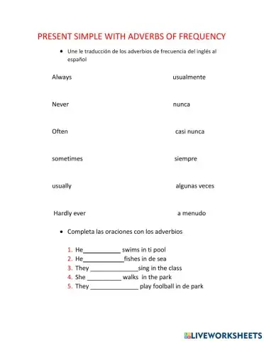 Presente simple y progresivo