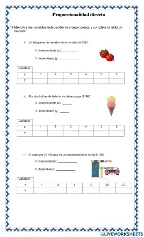 Proporcionalidad directa