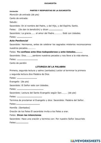 Respuestas de la Misa