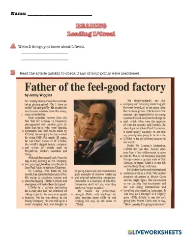 Reading and Listening:Leadership