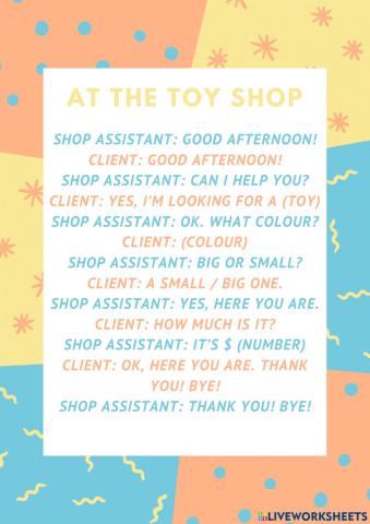 At the toy shop