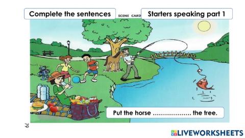 Speaking starters part 1