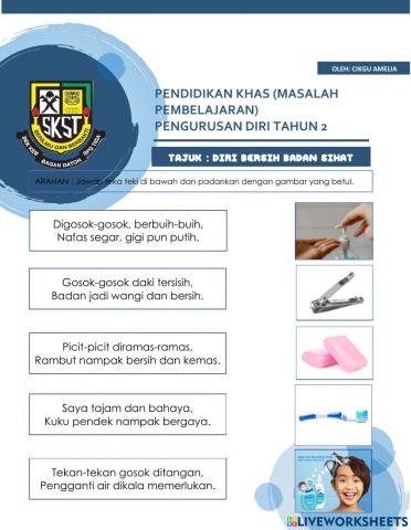 Pdt2 diri bersih badan sihat