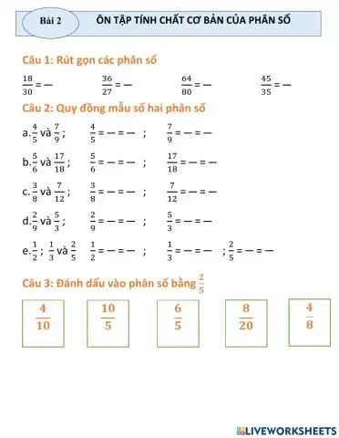 Lớp 5 - môn toán