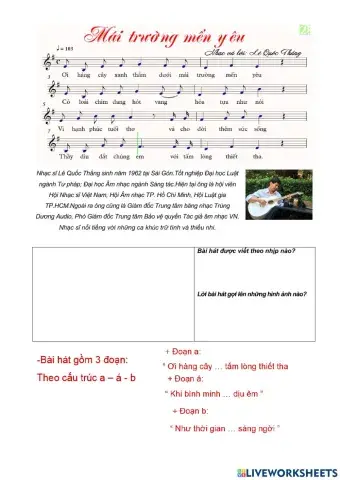 Âm nhạc 7. mái trường mén yêu