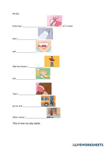 Present Simple Daily Routine (I, we, they, you)