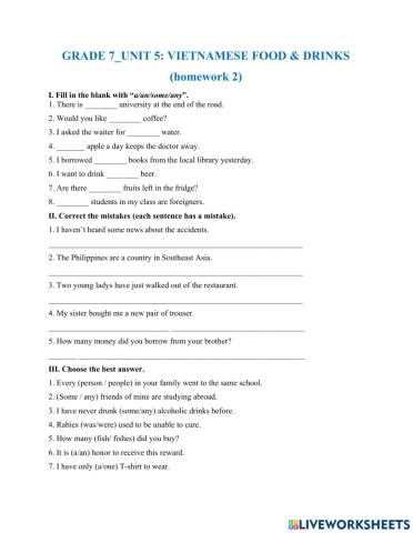 G7-Unit 5-Grammar (homework 2)