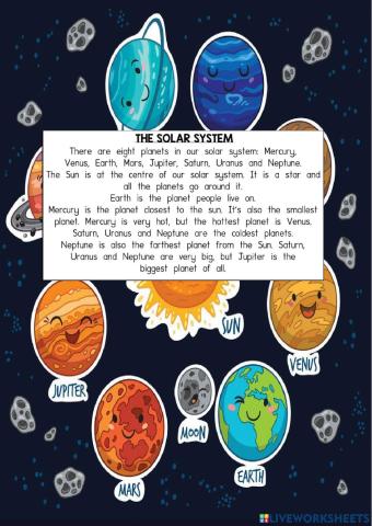 Year 3 Our World The Solar System