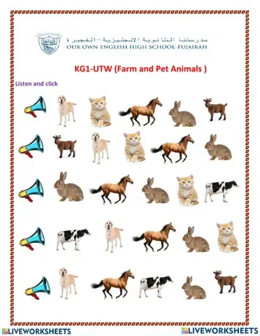 Farm and Pet Animals