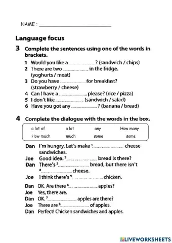 Year 5 unit 5 food and health review
