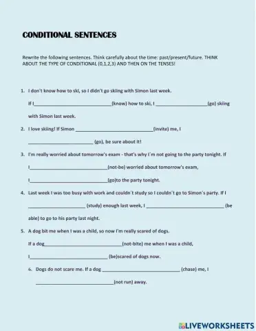 Conditional sentences