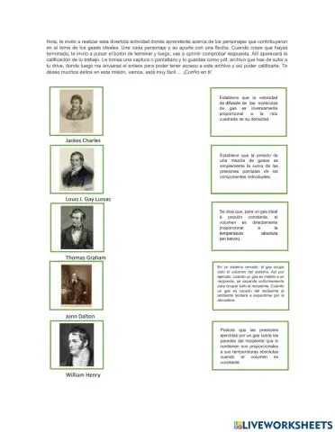 Científicos y su trabajo en los gases
