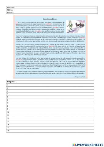 Comprensión lectora 9no lunes 30 de agosto