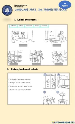 Language arts 2° trimester evaluation (2)