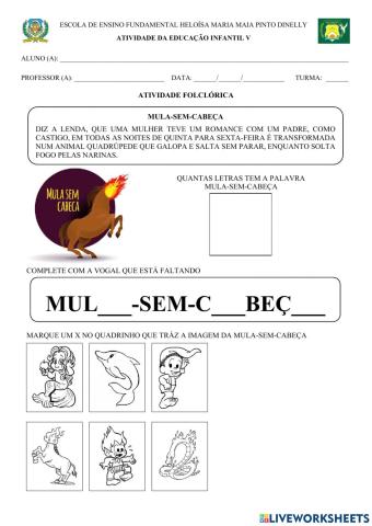 Atividade da Educação Infantil