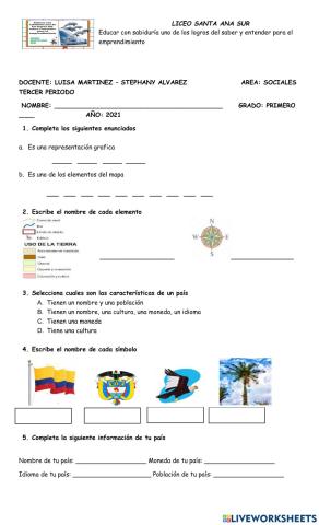 Bimestral sociales grado primero