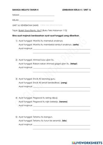 BM Tahun 4 - Boleh Saya Bantu, Ibu?