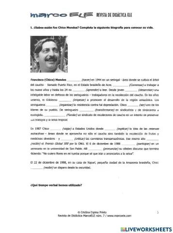 Pretérito del indicativo