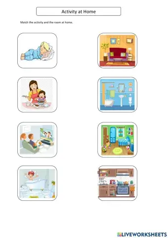 Matching activity at home and the room