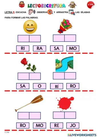 Letra R - Sonido inicial