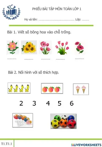 Nhận biết số đếm