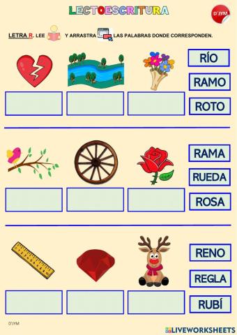 Letra R - Sonido inicial