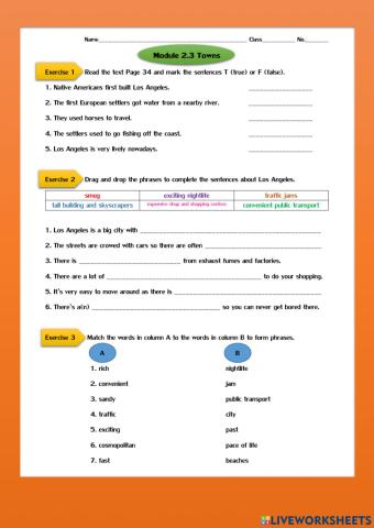 Module 2.3 Towns