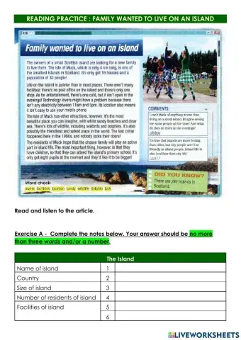 Family Wanted to Live on An Island