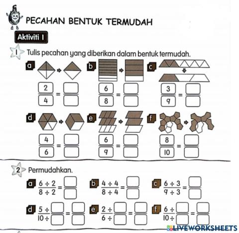 Pecahan Bentuk Termudah