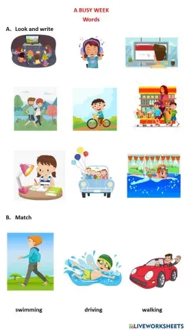 Unit 2 A busy week (Movers)