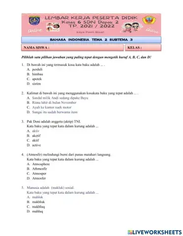 Ila - BAHASA INDONESIA TEMA 2 ST 3