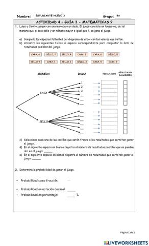 Técnicas para el cálculo de la probabilidad: diagrama de árbol
