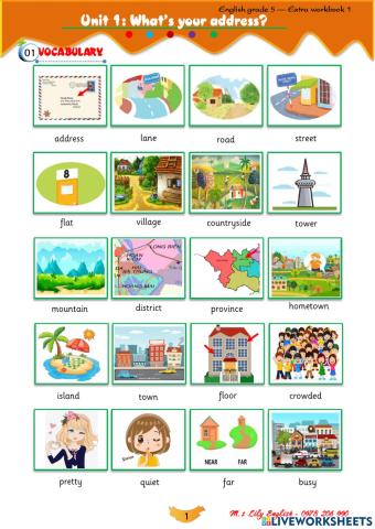 Unit 1: What's your address?