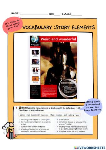 Vocabulary:Story Elements
