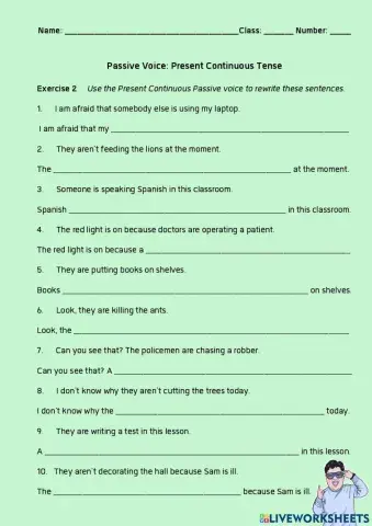 Active Voice and Passive Voice: Present Continuous Tense (P2)