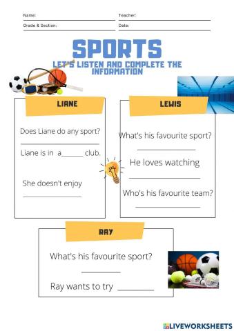 Unit 6 : Sport