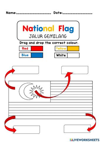 Preschool: Malaysian National flag