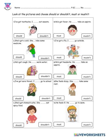 Should shouldn't must mustn't