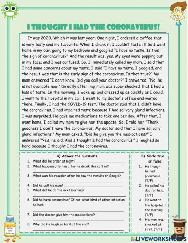 I thought I had Coronavirus