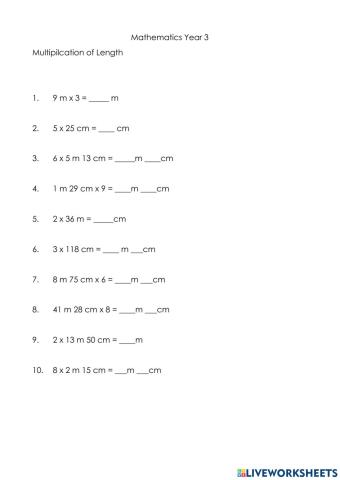 Multiplication of Length